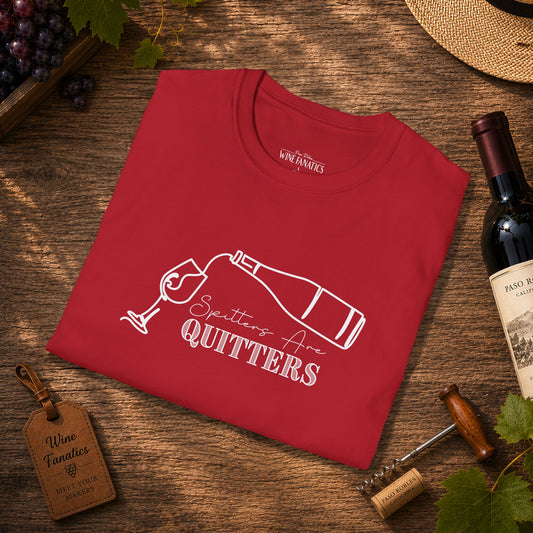 Spitters Are Quitters (wine) Crewneck Tee