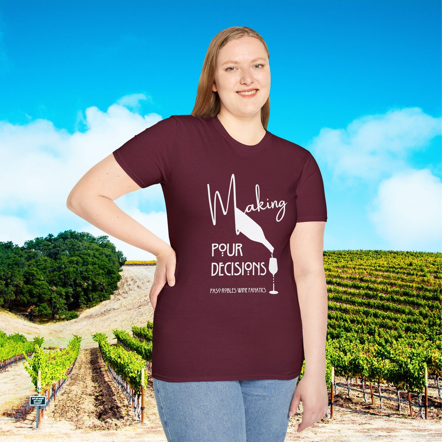 Making Pour Decisions Unisex Softstyle T-Shirt