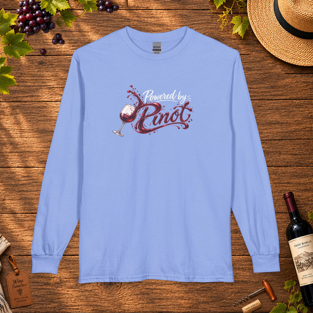 Powered By Pinot Long Sleeve T-Shirt