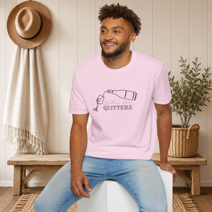 Spitters Are Quitters (wine) Crewneck Tee