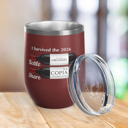 PRWF 2026 Bottle Share Event 12oz Wine Tumbler
