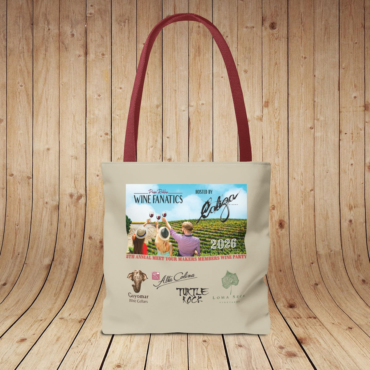 2026 PRWF Commemorative Meet Your Makers Wine Party Tote Bag