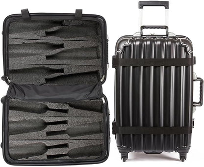 VinGardeValise Luggage - Grande 12 Bottle Suitcase (with or without Paso Robles Wine Fanatics logo)