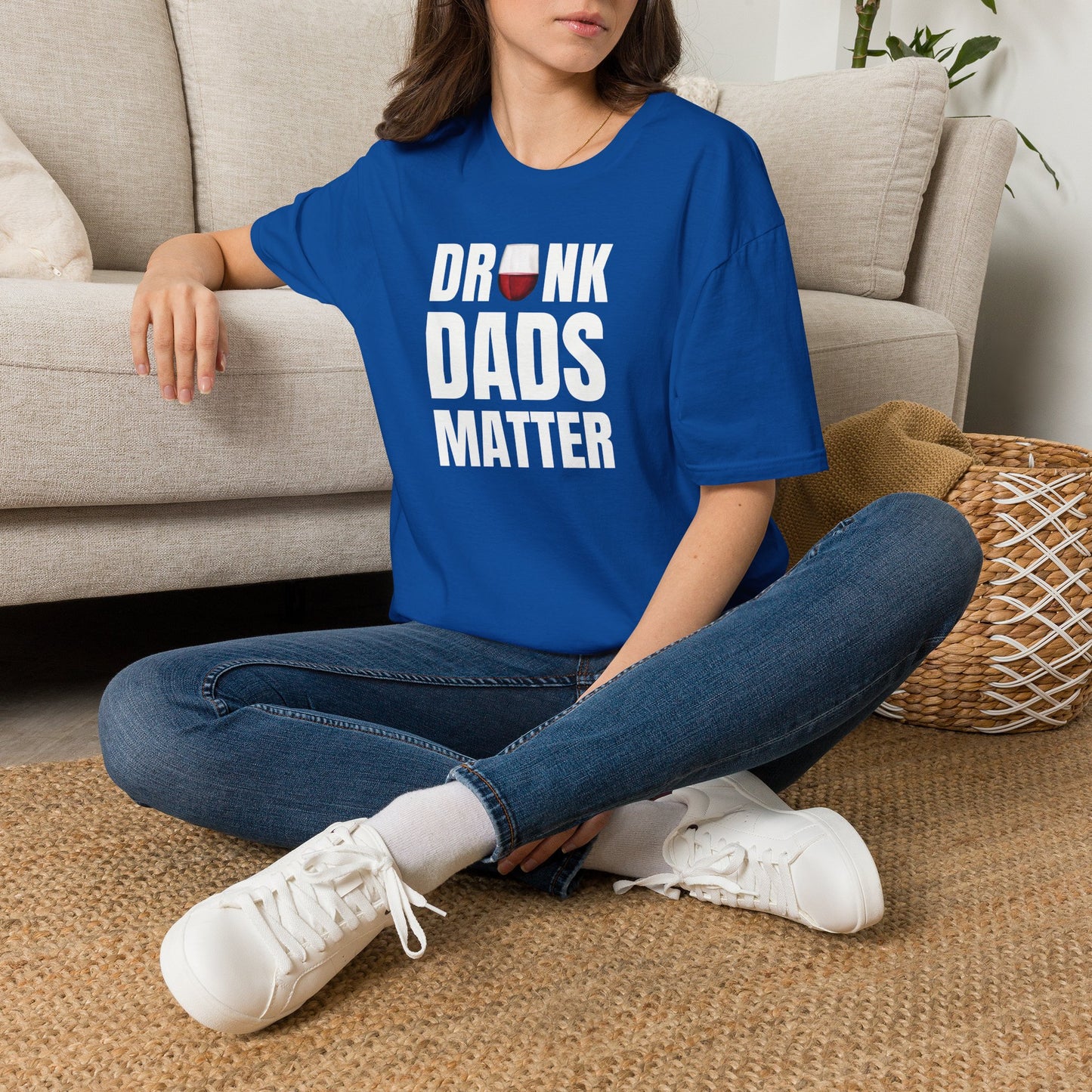 Drunk Dads Matter Crew Neck T-Shirt