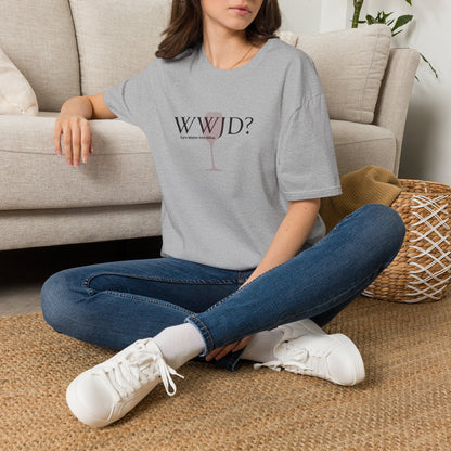 WWJD? Turn Water Into Wine Crewneck Tee