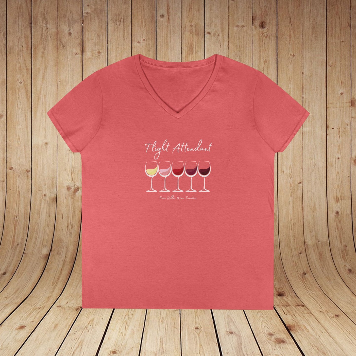 Flight Attendant Ladies V-Neck  Tee
