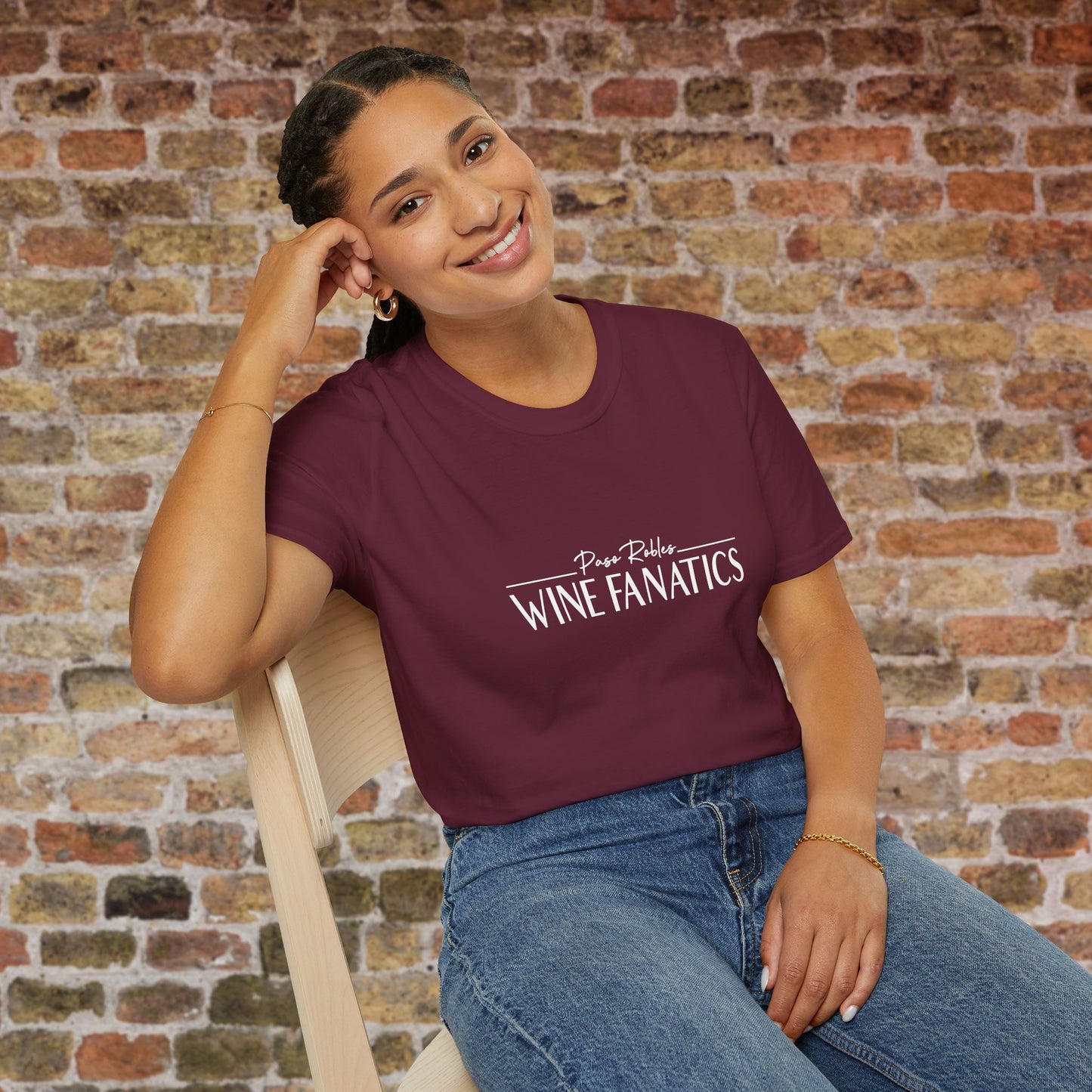 Paso Robles Wine Fanatics Logo Crewneck T-Shirt