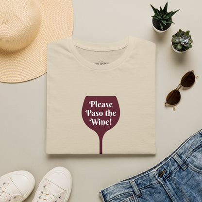 Please Paso The Wine Crewneck Tee
