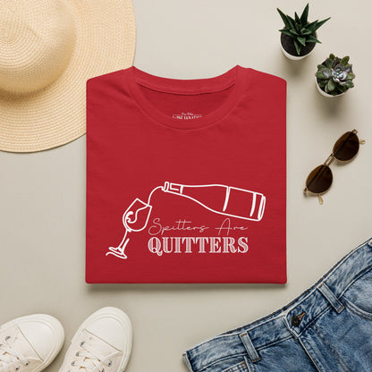 Spitters Are Quitters (wine) Crewneck Tee