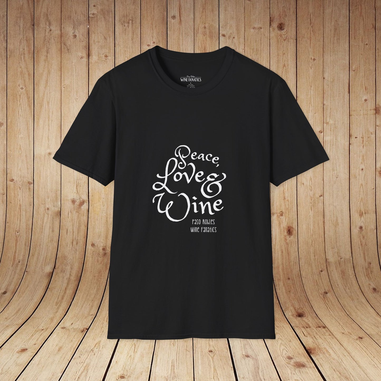 Peace, Love & Wine Unisex Softstyle T-Shirt