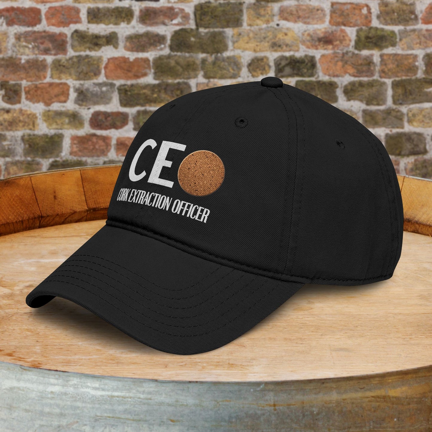 Cork Extraction Officer (CEO) Washed Baseball Cap