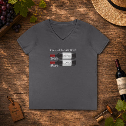 PRWF 2026 Bottle Share Ladies V-Neck T-Shirt