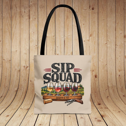 Sip Squad (Mens) Personalized Tote Bag