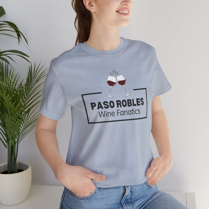 Paso Robles Wine Fanatics Logo Unisex Tee