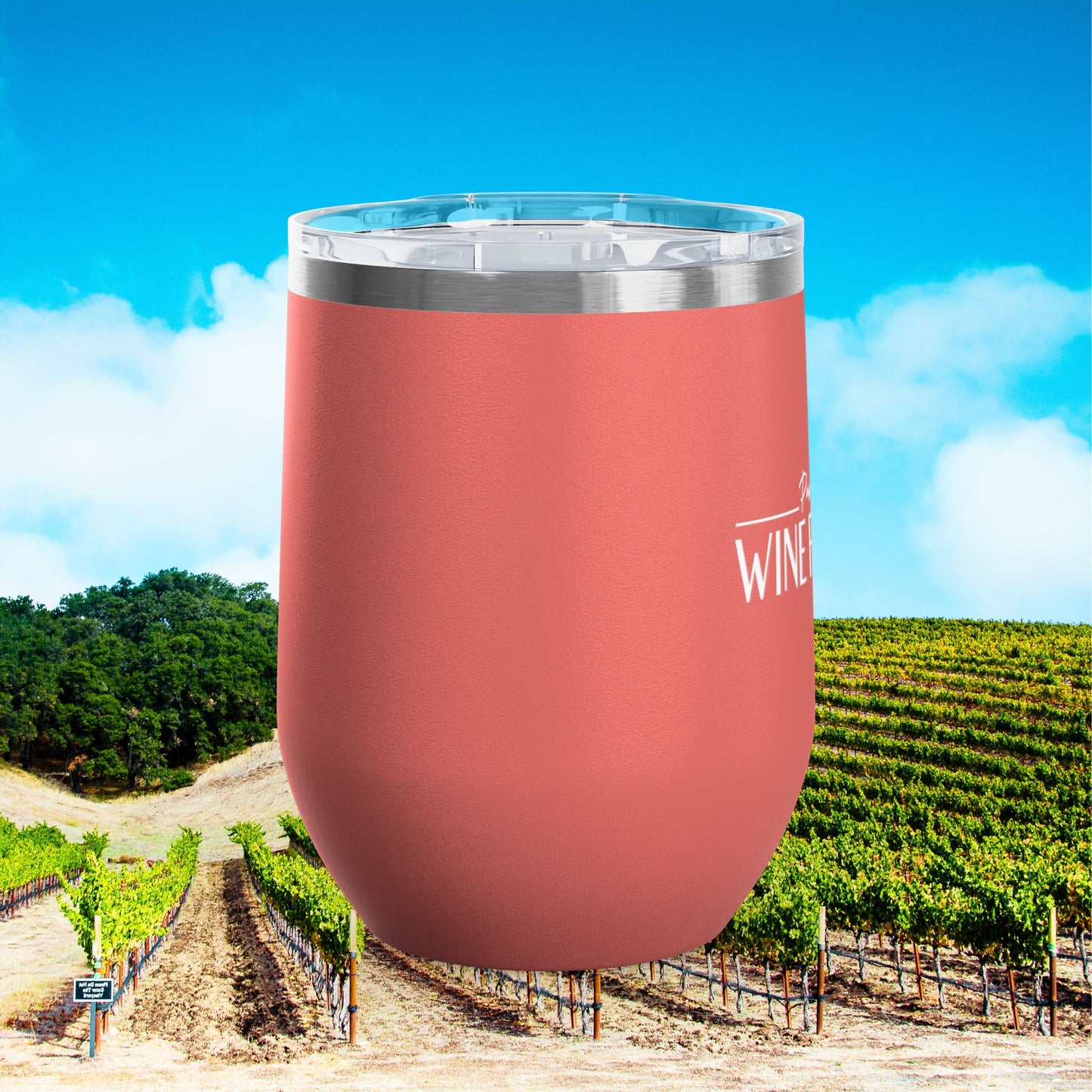 Paso Robles Wine Fanatics Logo 12oz Wine Tumbler