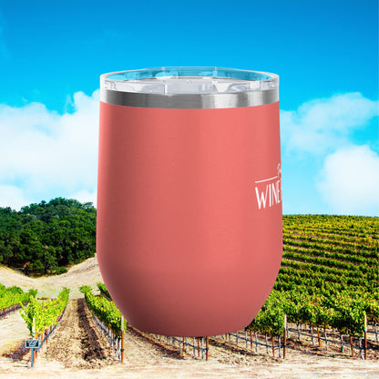 Paso Robles Wine Fanatics Logo 12oz Wine Tumbler