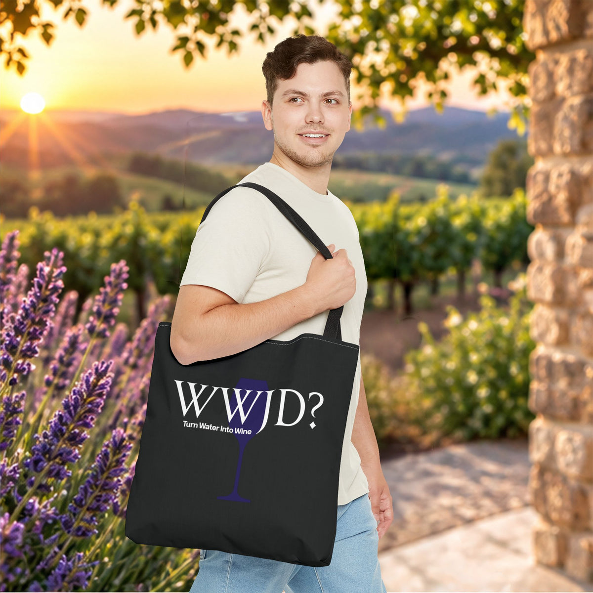 WWJD? (What Would Jesus Do?) Personalized Tote Bag