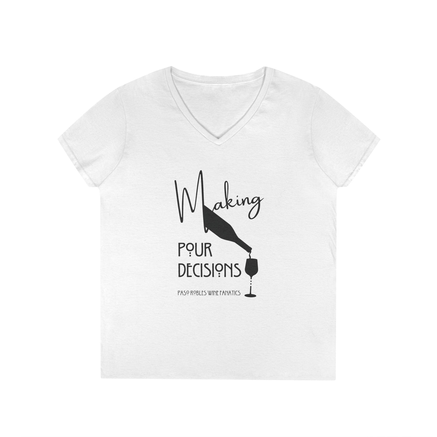 Making Pour Decisions Ladies' V-Neck Tee