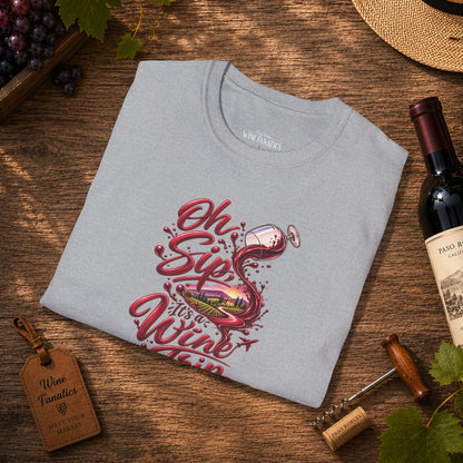Oh Sip It's A Wine Trip Personalized Crewneck Tee