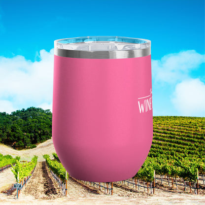 Paso Robles Wine Fanatics Logo 12oz Wine Tumbler