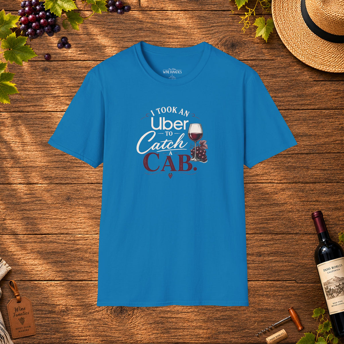 I Took An Uber To Catch A CAB Crewneck T-Shirt