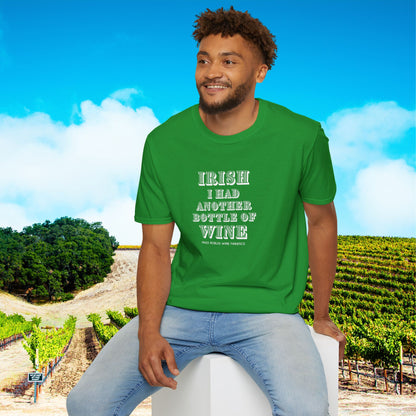 IRISH I Had Another Bottle of Wine Unisex Softstyle T-Shirt