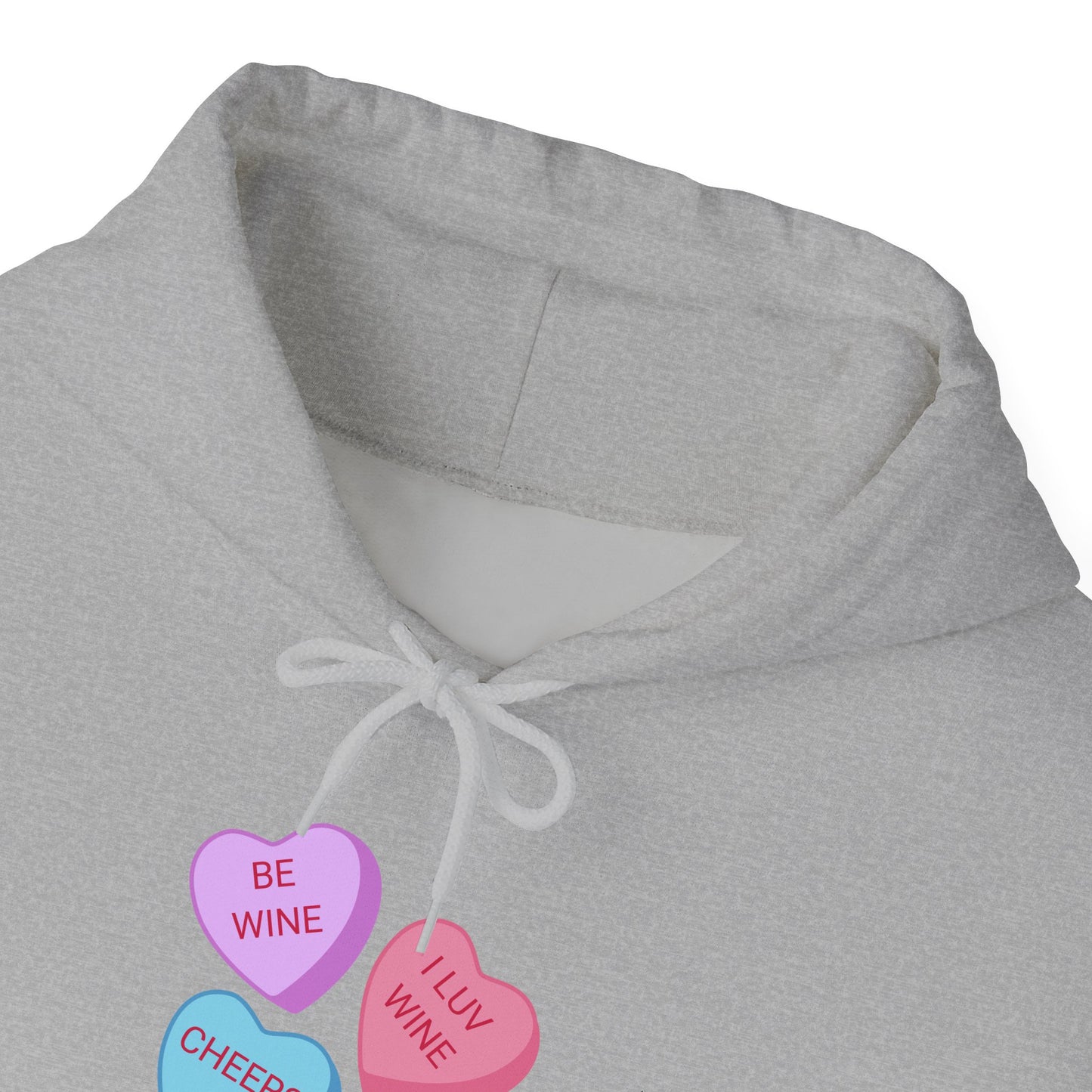 Wine Conversation Hearts Hoodie