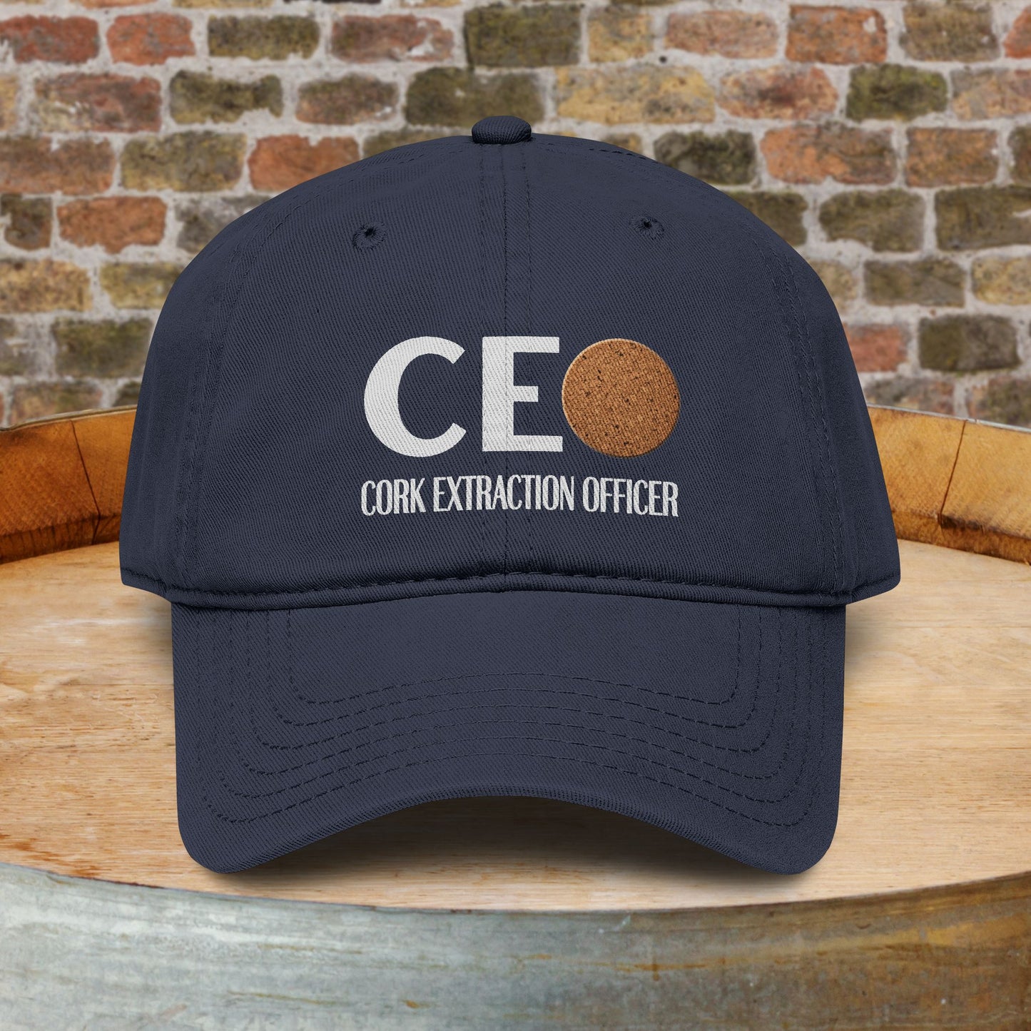 Cork Extraction Officer (CEO) Washed Baseball Cap