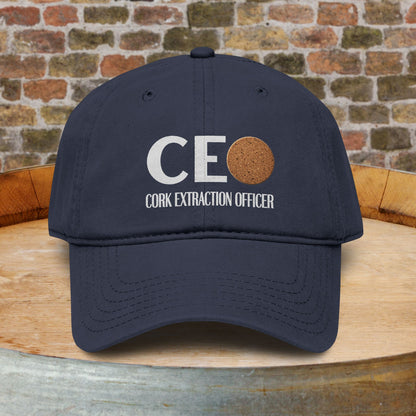Cork Extraction Officer (CEO) Washed Baseball Cap