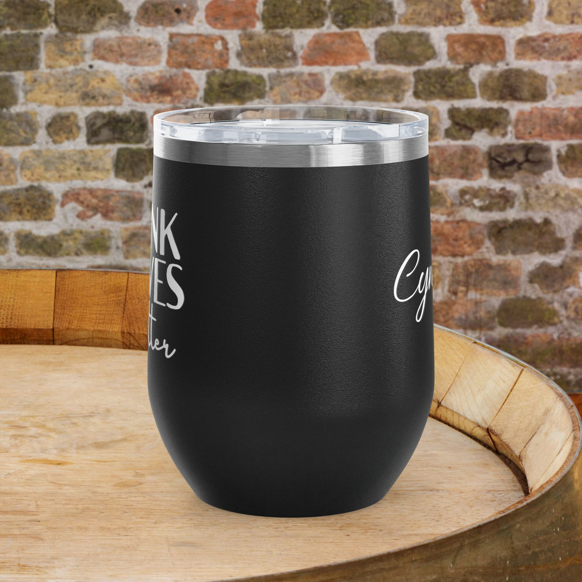 Drunk Wives Matter Personalized 12oz Wine Tumbler