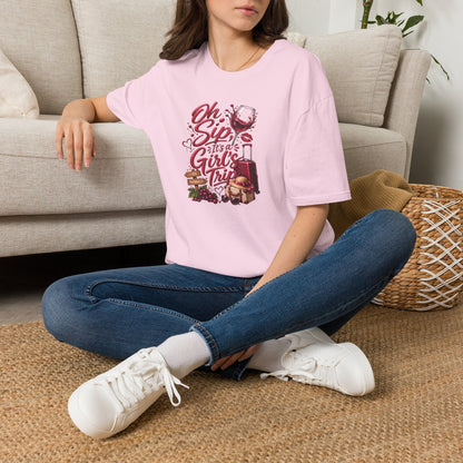 Oh Sip It's A Girl's Trip Personalized Crewneck Tee
