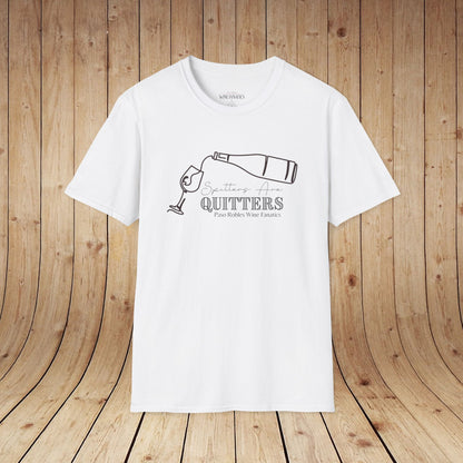 Spitters Are Quitters wine Unisex Softstyle T-Shirt