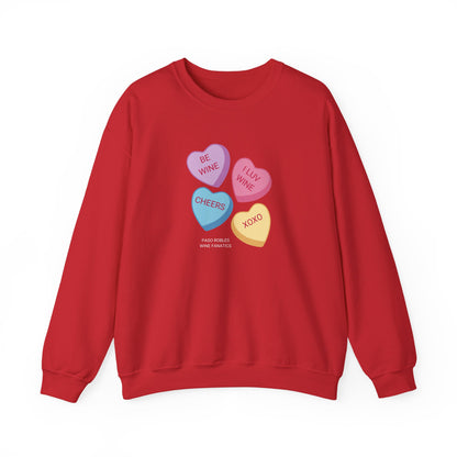Wine Conversation Hearts Sweatshirt