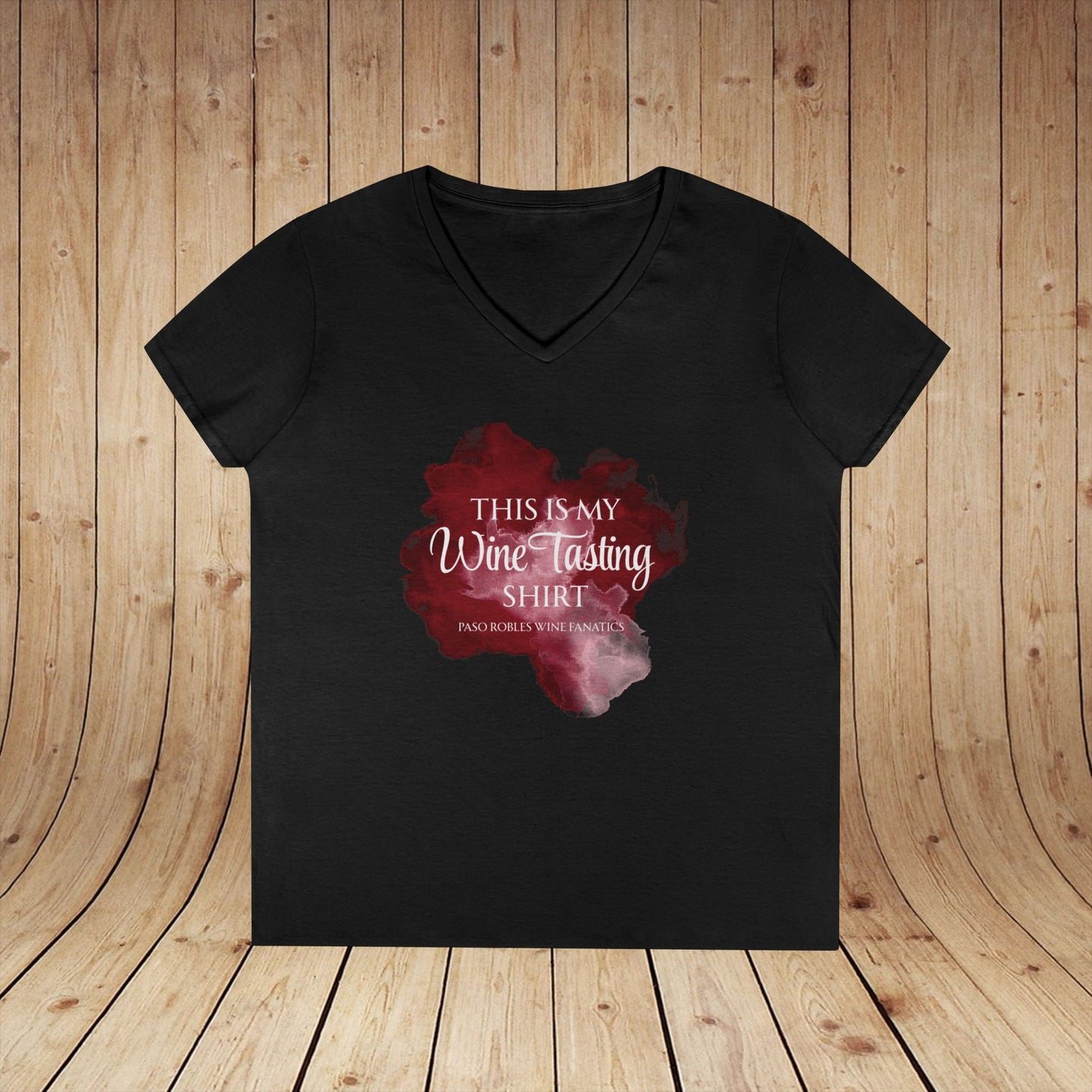 This Is My Wine Tasting Shirt Ladies V-Neck Tee