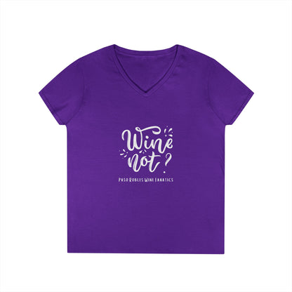 Wine Not? Ladies V-Neck Tee