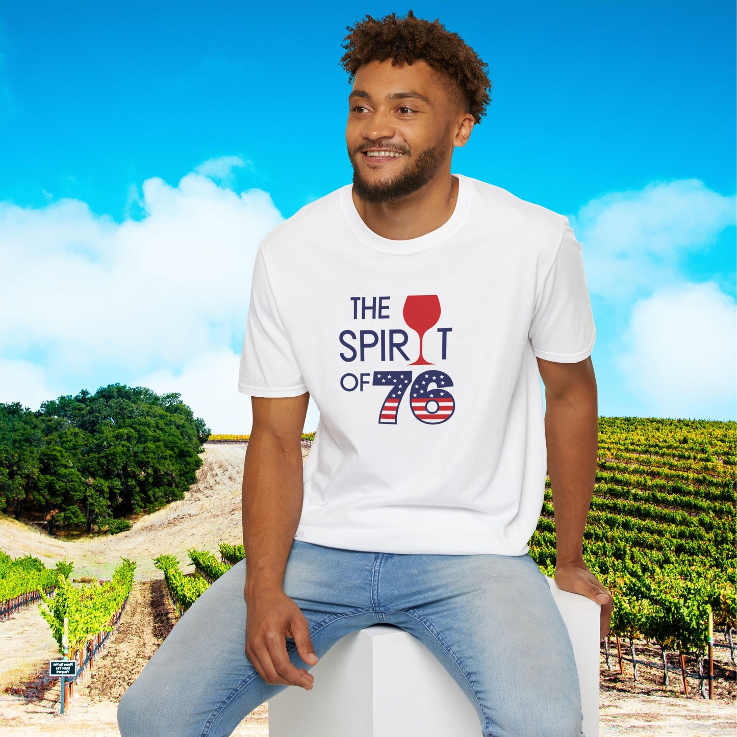 The Spirit of 76 Independence Day Unisex Softstyle T-Shirt