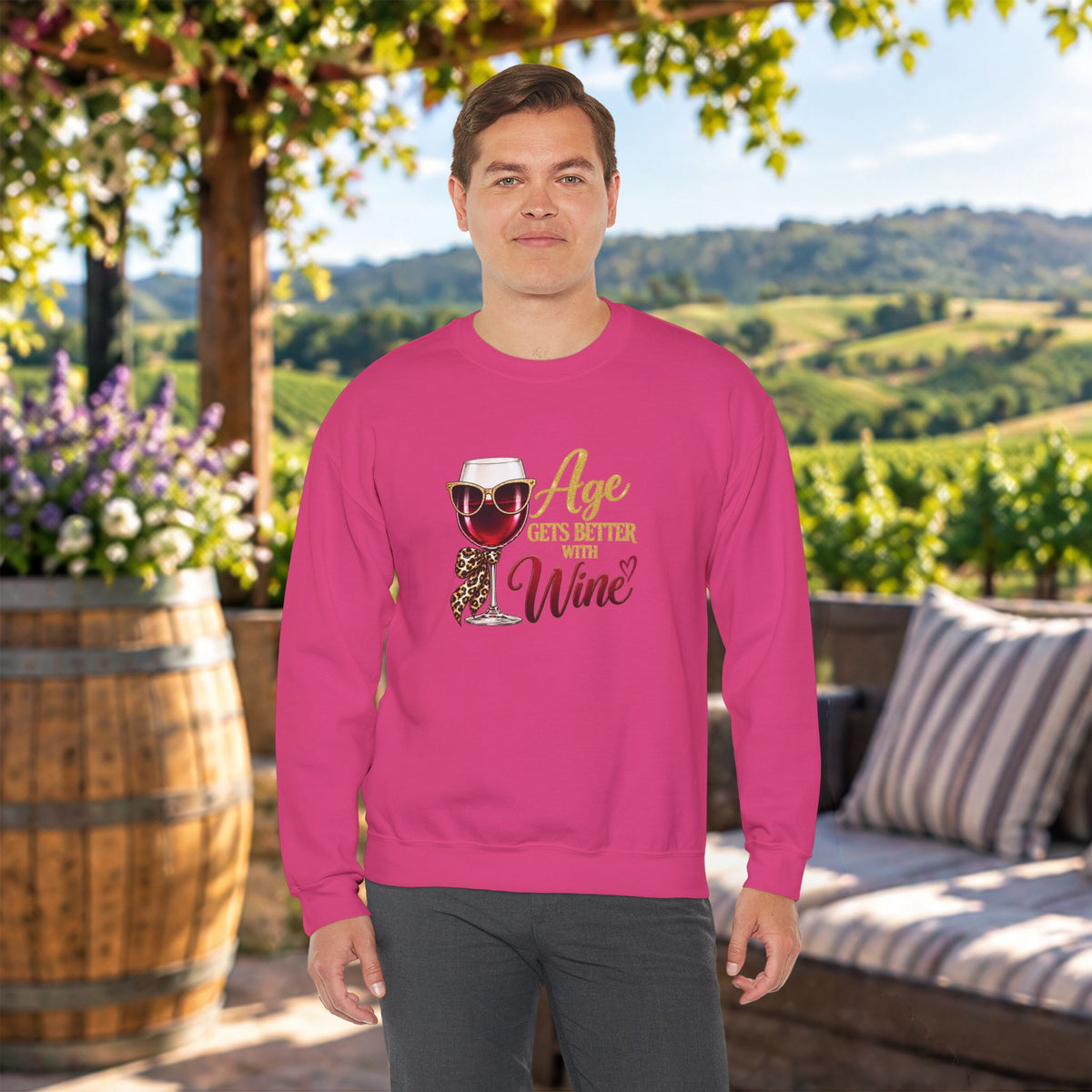 Age Gets Better With Wine Sweatshirt