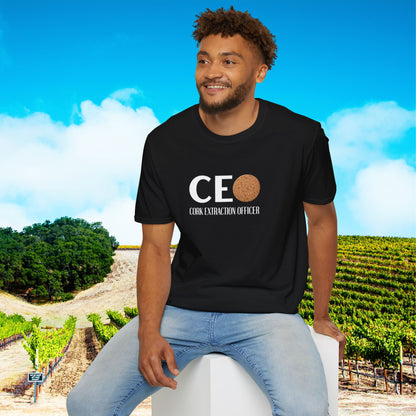 CEO Cork Extraction Officer Unisex Softstyle T-Shirt