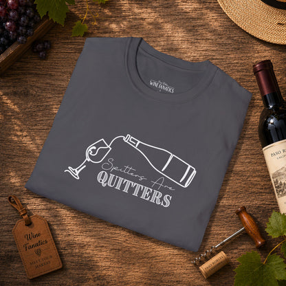 Spitters Are Quitters (wine) Crewneck Tee