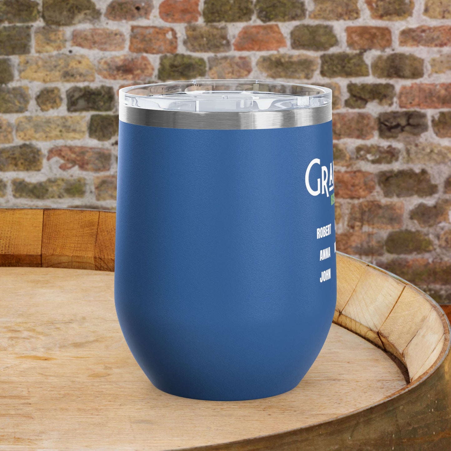 Grandpa's Reason To Wine Personalized 12oz Wine Tumbler
