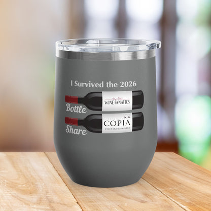 PRWF 2026 Bottle Share Event 12oz Wine Tumbler