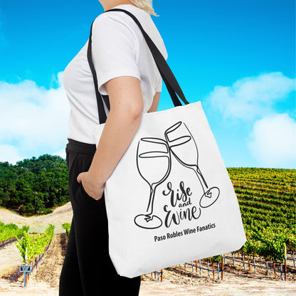 Rise & Wine Tote Bag