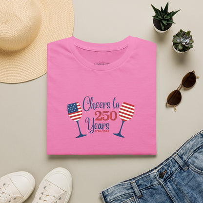 Cheers to 250 Years Independence Day Unisex Softstyle T-Shirt