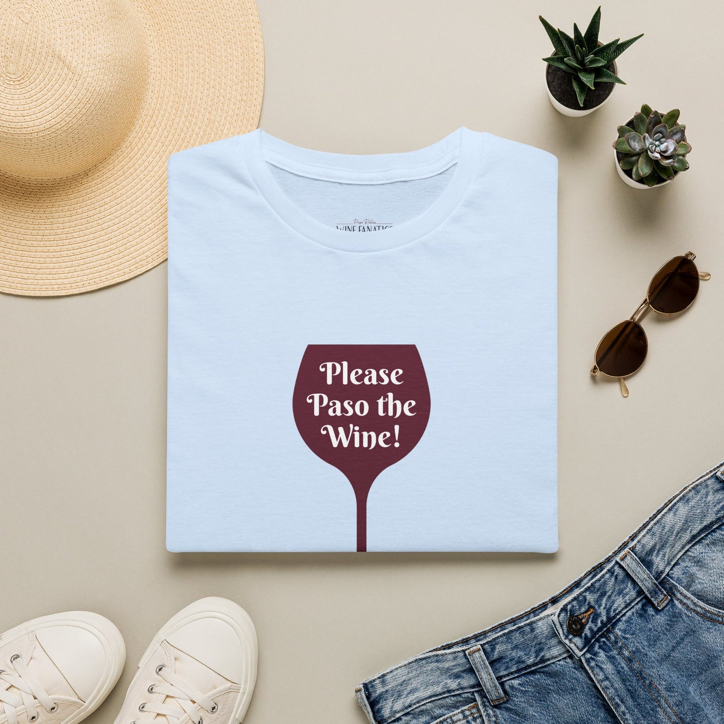 Please Paso The Wine Crewneck Tee