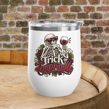 Trick Or Tempranillo 12oz Personalized Wine Tumbler