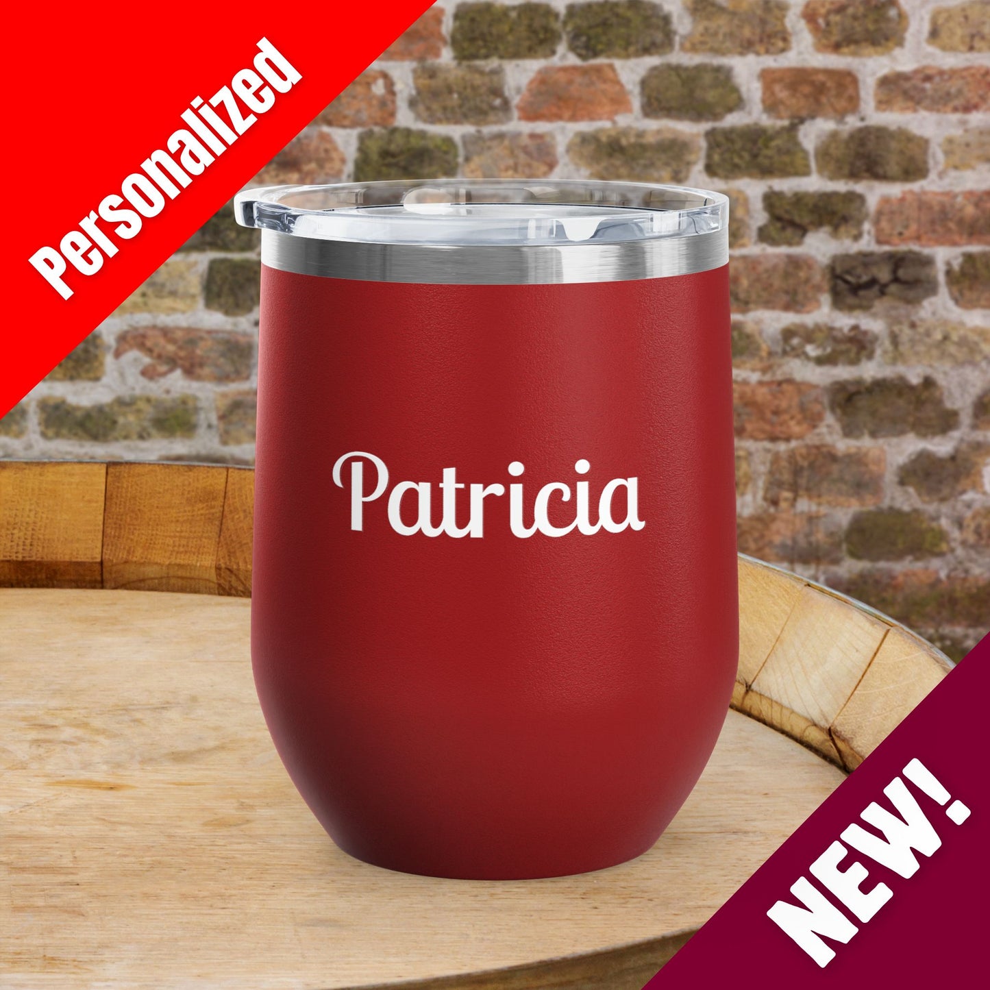 Chill The 4th Out Personalized 12oz Wine Tumbler