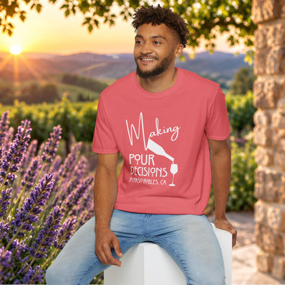 Making Pour Decisions In Paso Robles Crewneck T-Shirt