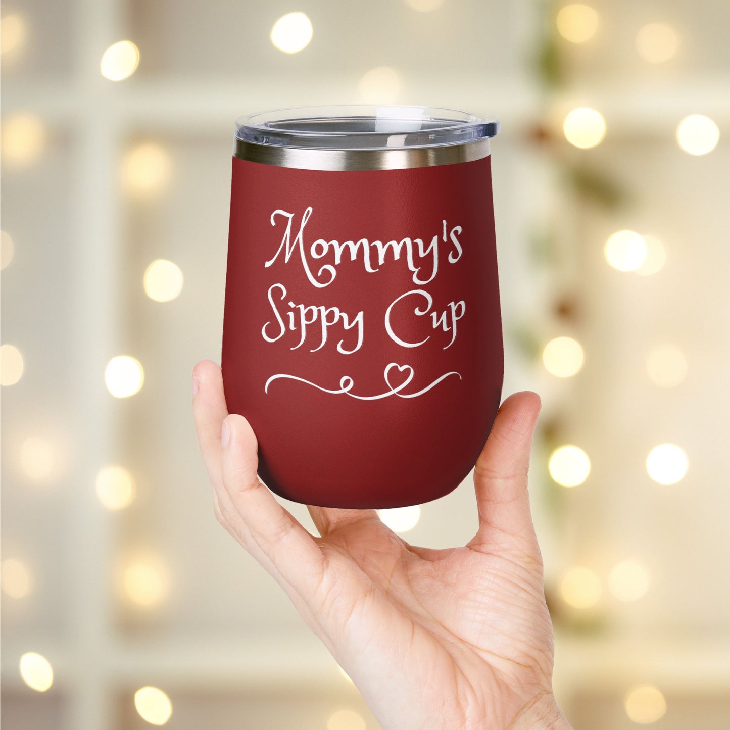 Mommy's Sippy Cup Personalized Wine Tumbler
