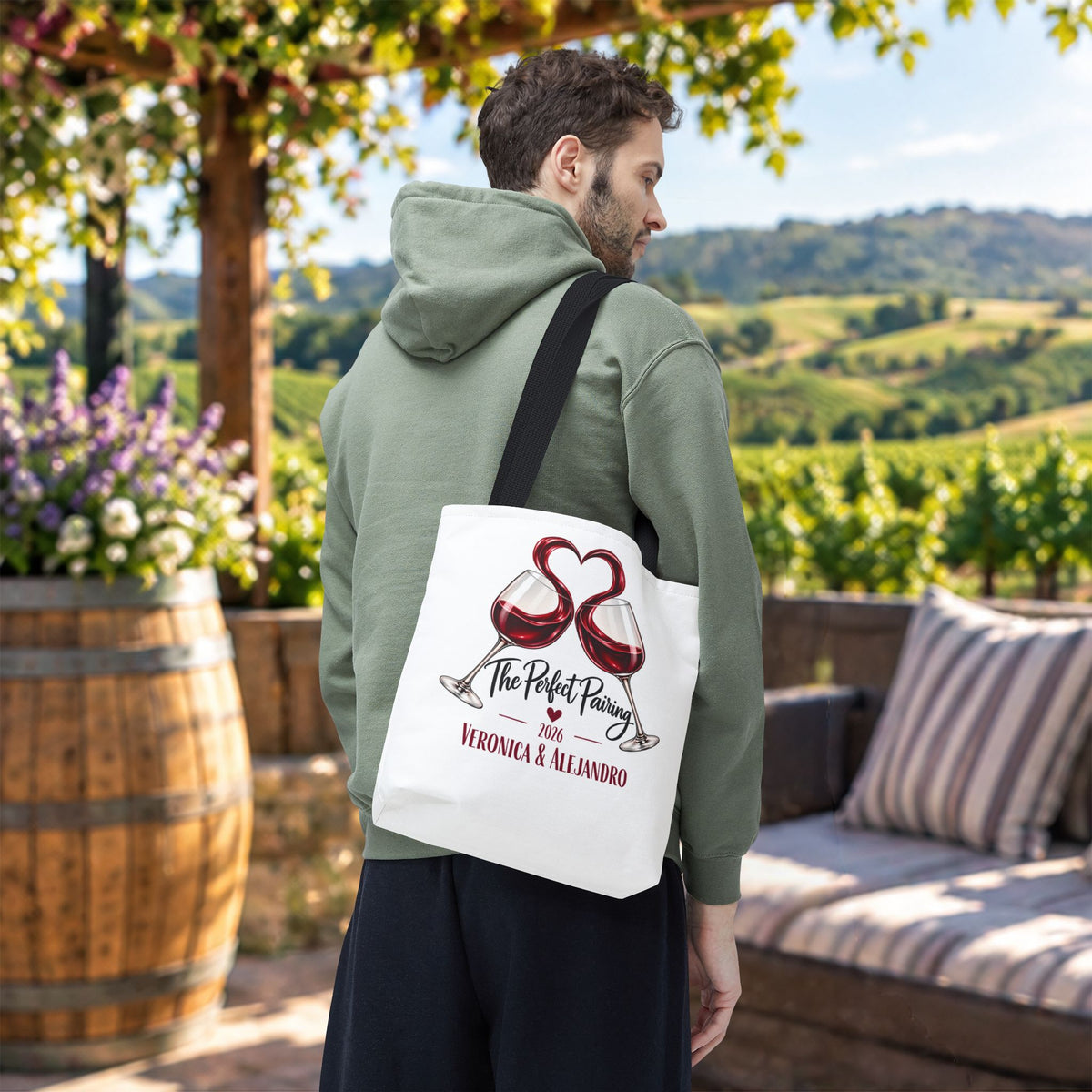 The Perfect Pairing Personalized Tote Bag