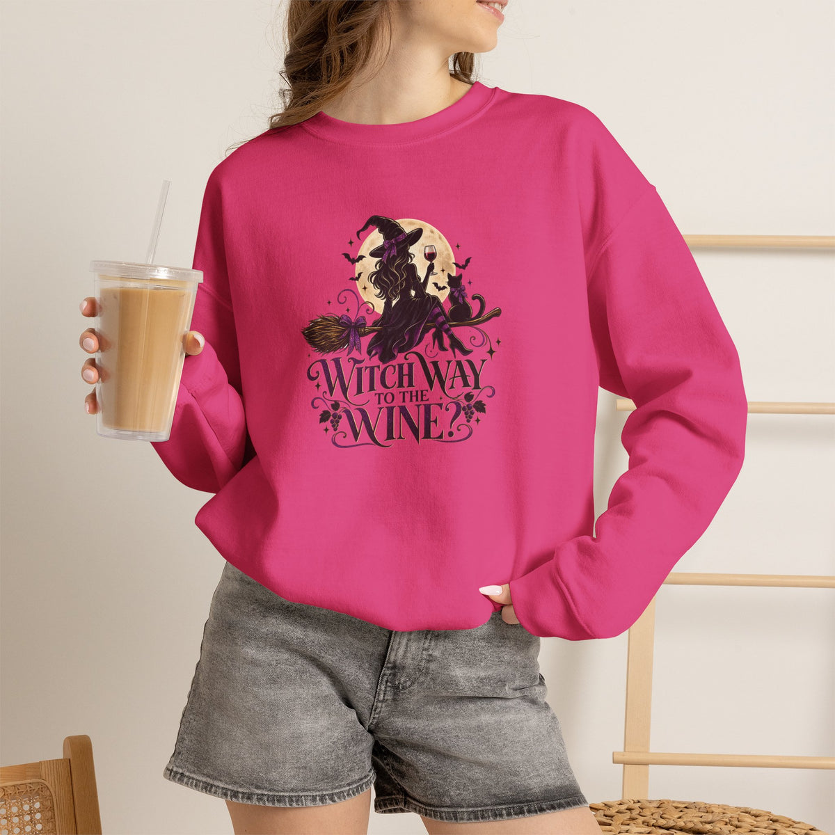 Witch Way To The Wine Sweatshirt